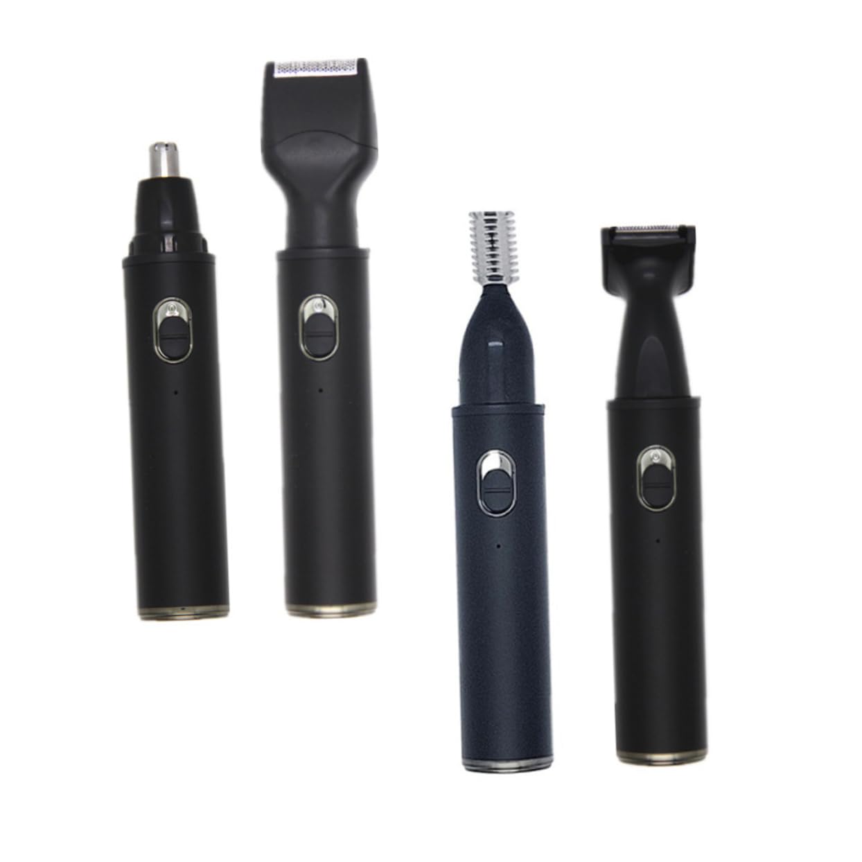 Rasoio Elettrico Uomo Chioma e Barba, Trimmer Nasale Nero | Lega di Alluminio e Abs, Rifinitura Precisa e Delicata, per Peli del Naso e Orecchio