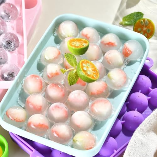 Bandeja flexible de silicona para 25 cubos de hielo miniatura 2