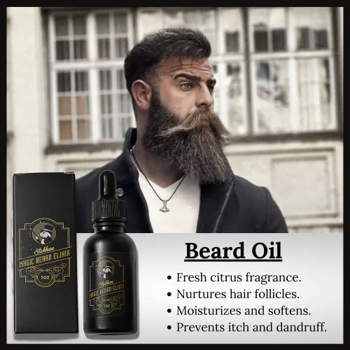 Slickhare Magic Beard Elixir Beard Oil. 100% All Natural, Organic Beard Oil For Men Made In Usa (1Oz) #TOP3