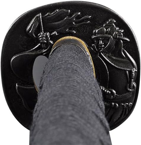 Vista 65 de Handmade Sword - Espada Wakizashi japonesa, práctica, forjada a mano, acero al carbono 1045/1060/1080, templado al calor, espiga completa, afilada