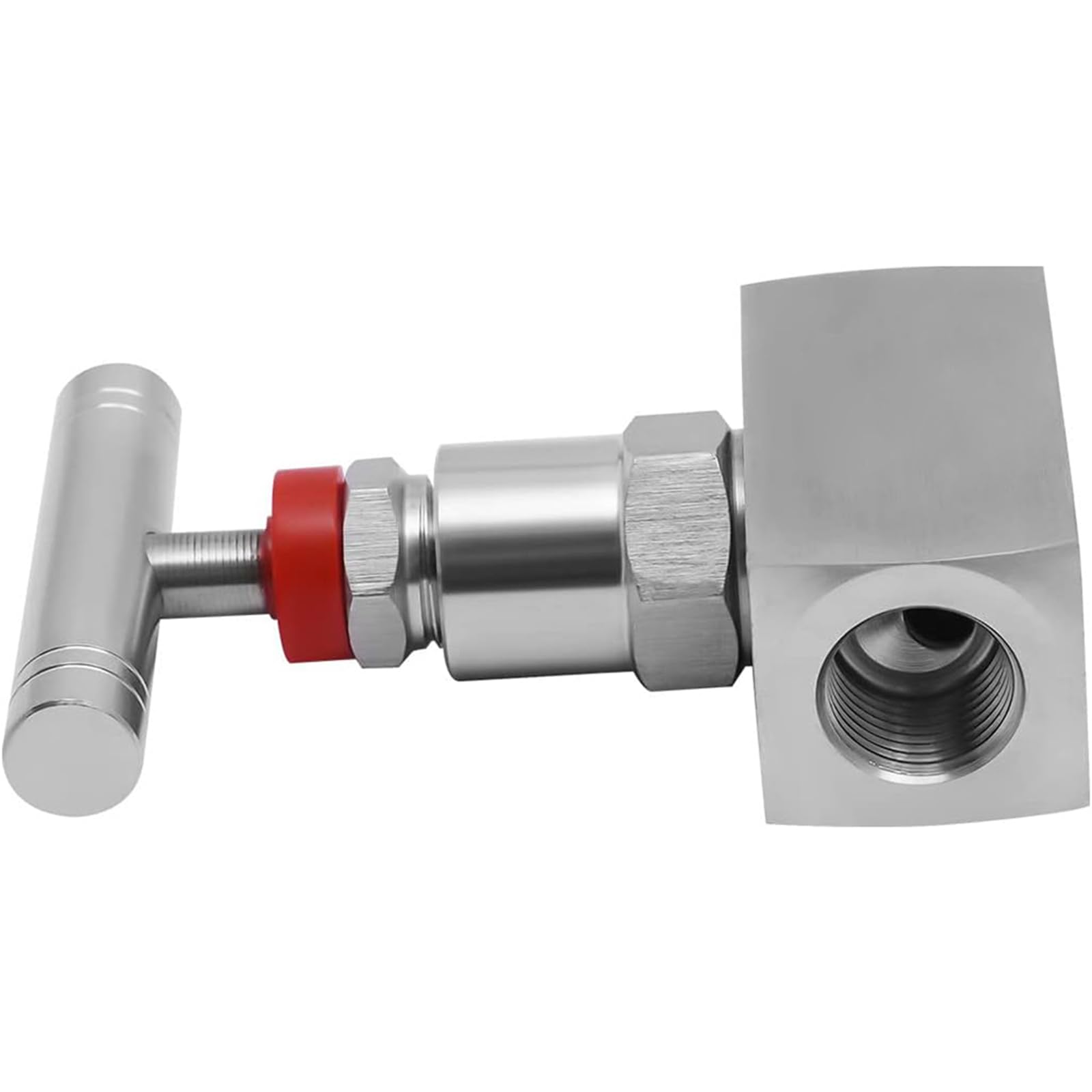 2-portowy prosty zawór iglicowy, złącze żeńskie NPT, stal nierdzewna 316, maksymalne ciśnienie robocze 6000 PSI, przemysłowa hydrauliczna kontrola przepływu