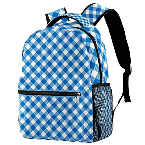 Sac à dos décontracté bleu pour portable et voyages quotidiens