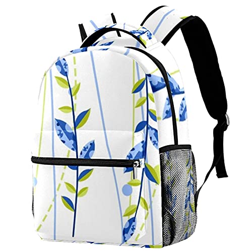 Sac à dos à fleurs léger pour l'école et le voyage des enfants