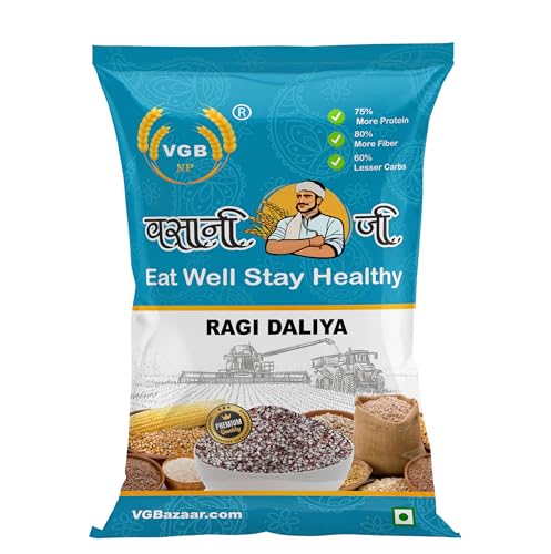 Image of Vasani G Ragi Dalia | Finger Millet Porridge | Nachni Mandua Daliya | Kezhvaragu Kanji |Nagli | Bavto | Madua Cereal Porridge Broken Grain - 1 kg