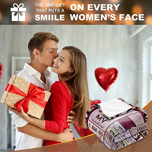 Blanket Gifts For Wife Romantic Anniversary Birthday Gifts For Wife Her I Love You Fleece Throws Blankets Presents For Wife From Husband To My Wife Warm Gifts For Christmas Valentine's Mother's Day #TOP4