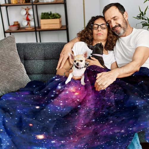 Couverture polaire galactique douce pour s'évader depuis son fauteuil