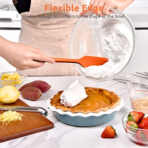Image of U-Taste Silicone Large Spatula, 600ºF High Temp Bowl Scraper, 11.38 inch /Orange