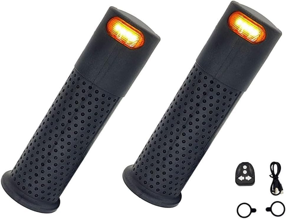 Lenkergriffe für Elektroroller mit integrierten Blinkern für Xiaomi M365/Pro 1S/Pro 2/Mi3 für Ninebot Max Es1 Es2 Es4 G30 für Kukirin G4 Max G2 135 mm E Scooter Blinker für Komfort bei Nachtfahrten