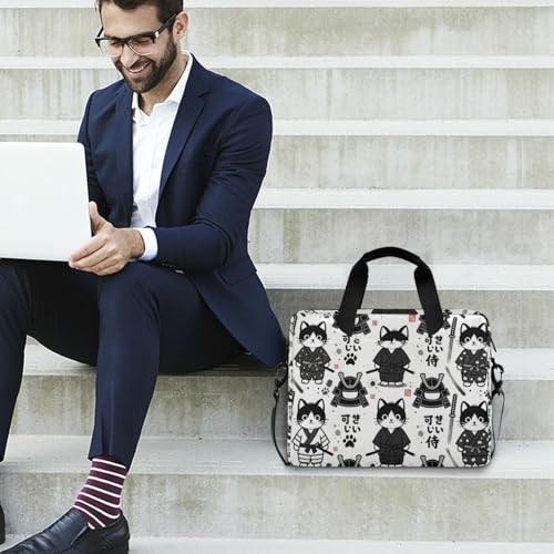 Maletín portátil para laptop 15.6" con diseño japonés miniatura 3