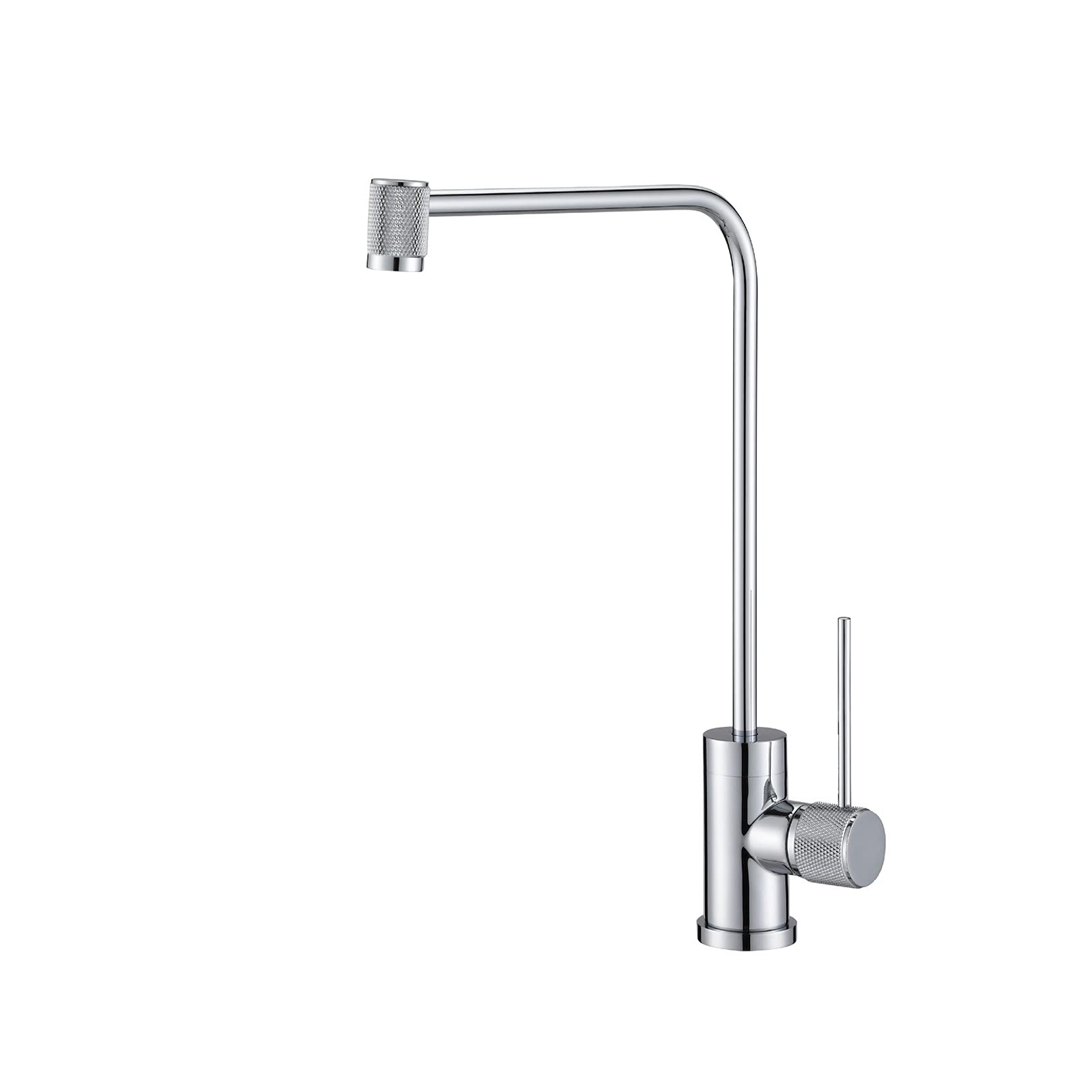 WIQUYBML KKXXYQFC Water Purifier Faucet, Brass Household Kitchen, Pure Straight Drinking Tap, 360°Rotation 2 Points Single Cold Sink,A(E)