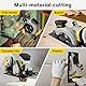 Mini Kreissäge, ENVENTOR 705W Handkreissäge mit 6 Sägeblättern, Mini Handkreissäge mit Führungsschiene & Laserführung, 3500RPM, Ideal für Holz, Weichmetall, Kunststoffschnitte, Einhändiges Halten