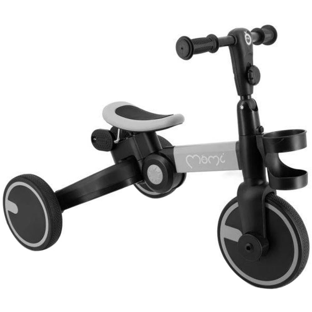 MoMi FILO rower bez pedałów 3 w 1 dla chłopców i dziewczynek od 1 roku (maksymalna masa ciała 20 kg), zapięcie na przycisk, siodełko i kierownica z regulacją wysokości, koła 6" z pianki EVA
