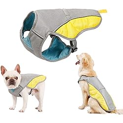 Tineer Mascotas de refrigeración del Chaleco, Chaleco Reflectante Chaleco para Perros más frío de Verano para Perros Grandes Pequeño Mediano Caminar, Subir, Deportes (M)