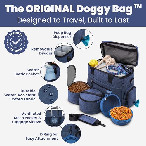 Rubyloo The Original Doggy Bag™- Dog Travel Bag for Supplies - Dog