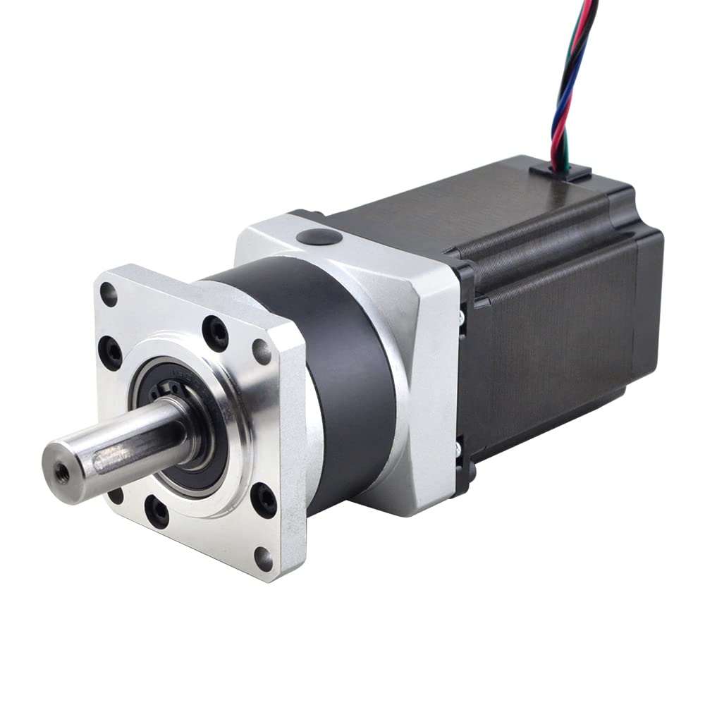STEPPERONLINE Nema 23 Schrittmotor L=76mm Getriebeübersetzung 10:1 30arcmin MG Serie Planetengetriebe
