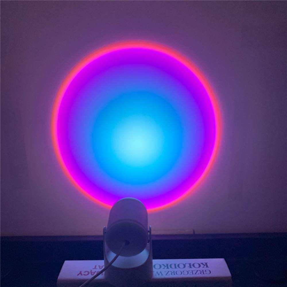 Lampada da tramonto Luci a LED per proiezione con telecomando, 16 colori Luce notturna Arcobaleno 4 modalà Impostazione per fotografia/Selfie /Festa/Casa  39