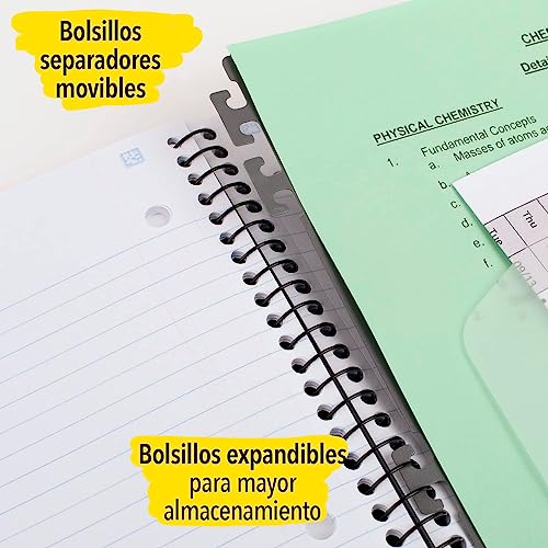 image for Five Star Advance Spiral Notebook + Study App, 5 Subject, College Rule