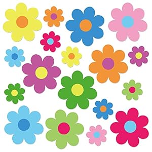 Whaline 54 Stück Blumen Pinnwand Dekoration