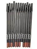 Nabi 12 Pieces, 12 Colors Eye & Lip Liner (BROWN, 7.5)