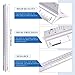 Glarks 16 Pieces Measuring Templates Building Formwork Stencils Geometric Drawing Rulers and Triangular Architect Scale Ruler with Pencil, Pencil Lead Refills, Eraser for Office and School