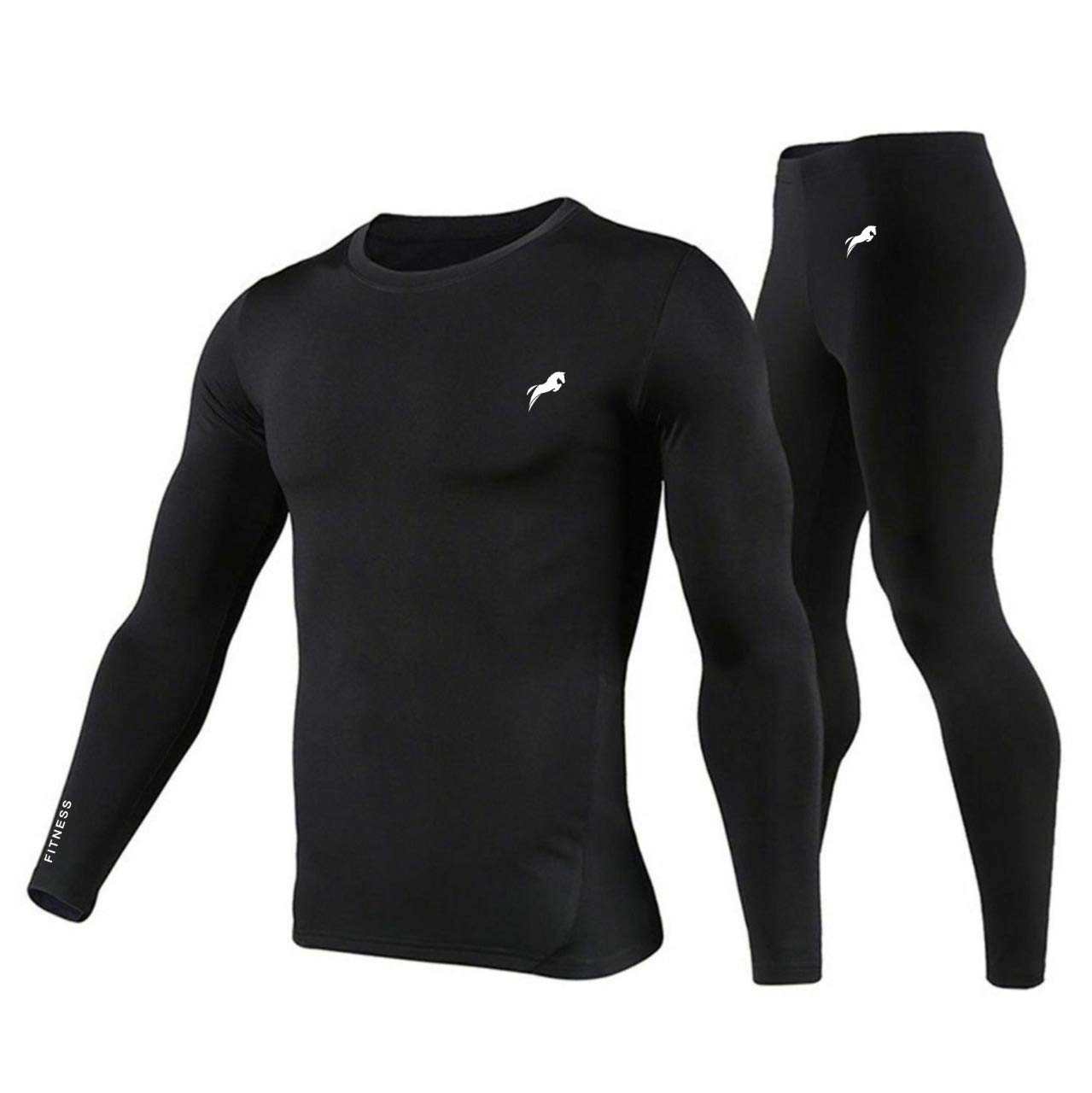 QUADA Compression Long Sleeve Men's Recovery T-Shirt. & Lower Best Compression Fit Support