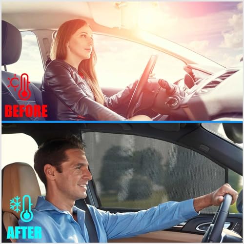 Rideaux de voiture magnétiques Classe A W169 2004-2012 pare-soleil vitres anti-UV moustiquaire