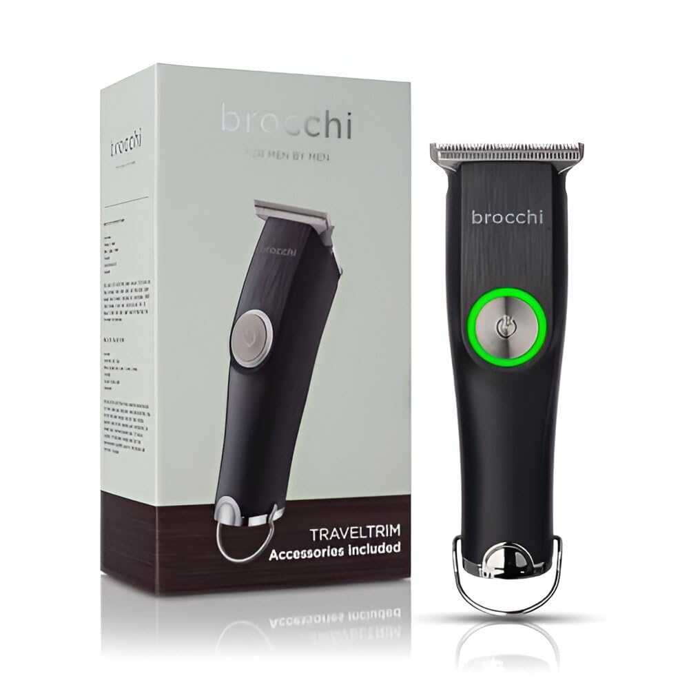 BROCCHI TravelTrim | Portable Precision Facial Trimmer