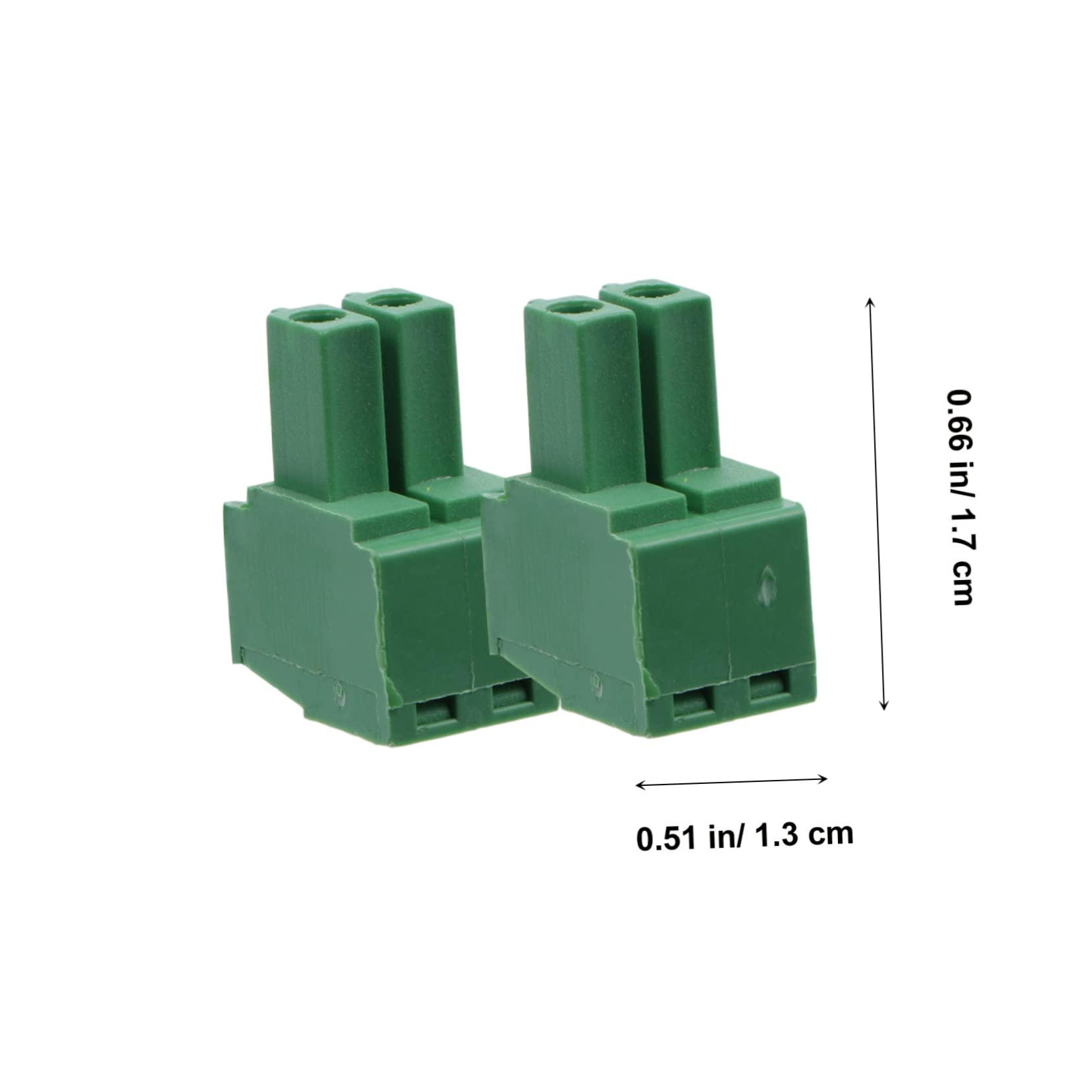 TIDTALEO 50Pcs Right Angle Terminal Connectors PCB Screw Plug for Low Voltage Electrical Applications and for Wiring Equipment