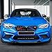 Merisny Listwy ozdobne na przednią kratkę pasują do BMW F20 F21F22 F23 F30 F31F32 F33 F34 F36 F44 F45 F46 G11 G12 G30 G31 G32 G38 M sport styl osłona ramki naklejki na zdjęcia ed+niebieski)