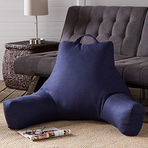Almohada cuerpo extra grande de poliéster azul cobalto miniatura 2