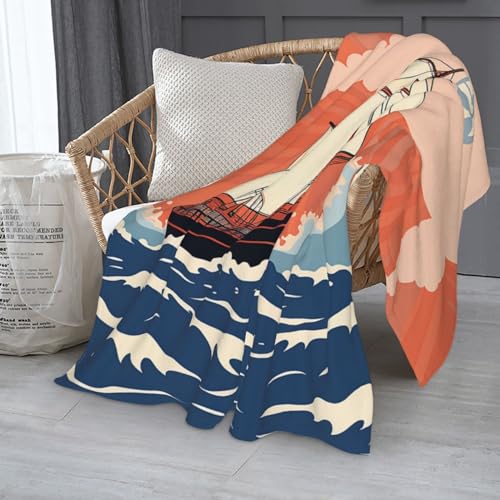 Couverture en flanelle légère contre le froid sur le sofa