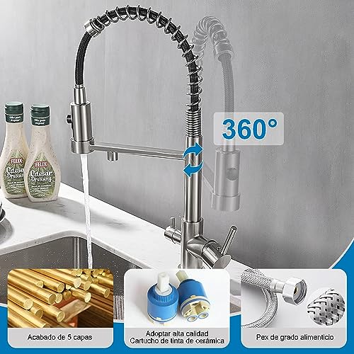 Rubinetto della cucina con rubinetto filtrato del