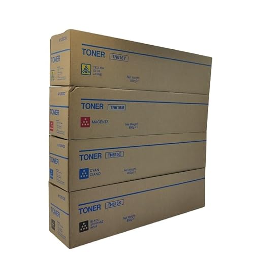 WANGYANFEIWH TN616 Black 800G CMY 600G Toner Cartridge for K-oica M-iolta B-*H C6000 7000(CMYK)