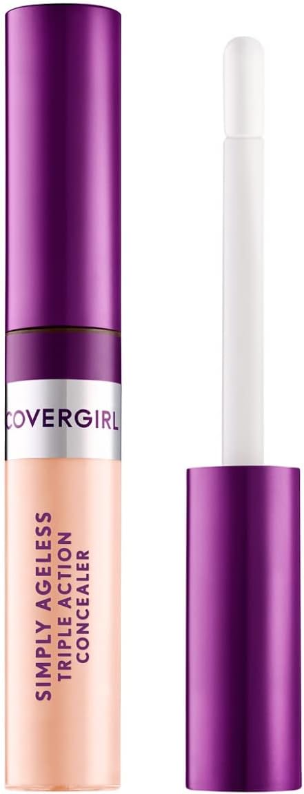 COVERGIRL Simply Ageless Triple Action Concealer, Ivory, Pack of 1