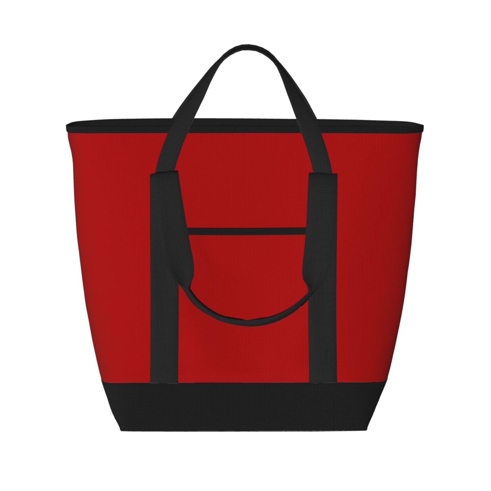Sac d'épicerie isotherme réutilisable grand format rouge pour vos courses