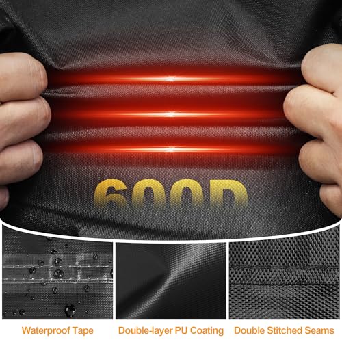 Image of Kipiea Griddle Cover for Blackstone 36 inch Griddle, Heavy Duty Tear & Fade Resistant and Waterproof Flat Top Grill Cover for Blackstone 1528 with Buckles and Drawstrings