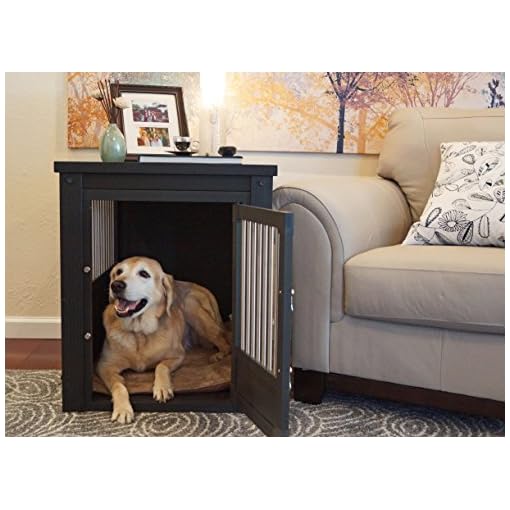 New Age Pet ecoFLEX Pet Crate/End Table, XLarge, Espresso Pet