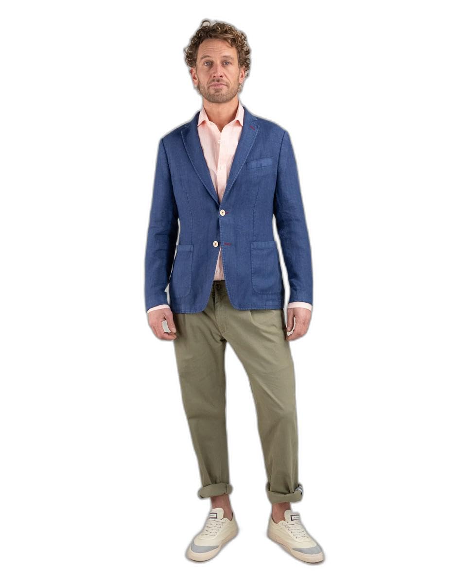 El Ganso Americana Lino Garment Dyed Marino