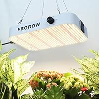 FRGROW 65 Watt LED Pflanzenlampe Dimmbar, 6000 Lumen LED Grow Lampe Vollspektrum mit Daisy Chain Funktion, 576 PSC LEDs Grow Light Perfekt für 60x60CM Growzelt Pflanzenwachstum