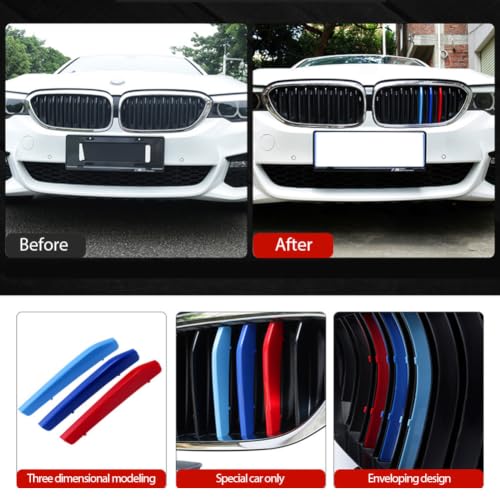 Garnitures de calandre BMW Série 3 E46 clips trois couleurs 1997-2004