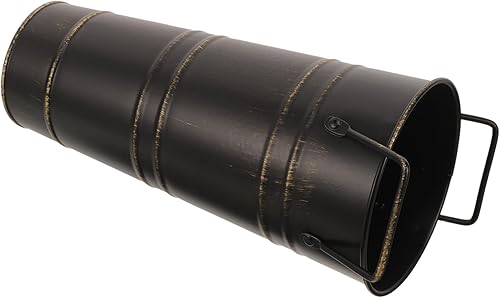 Veemoon Soporte de metal para paraguas, estante de almacenamiento de bastones, cubo de flores, soporte para paraguas independiente, contenedor de