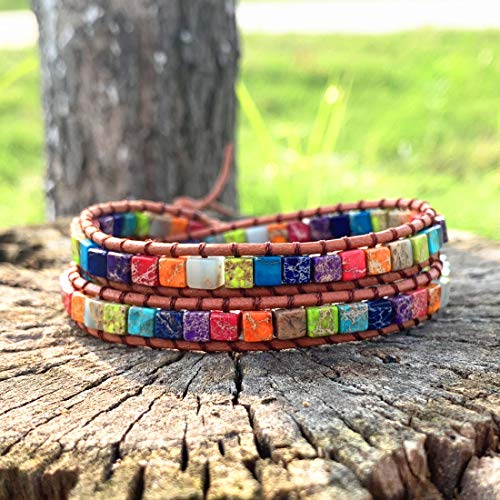 YGLINE Handmade Wrap Bracelet Natural Stone Bracelet2