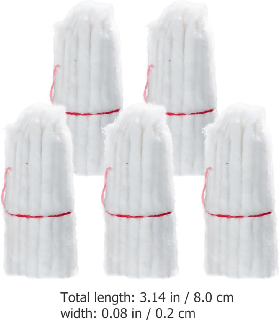 5pcs Cotton Candle Wicks Butter Lamp Wicks for Household Lanterns and DIY Candle Making