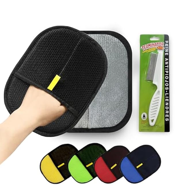 2pcs Set Pet Hair Remover Glove, Grooming Gloves for Dogs and Cats,Reusable Cat & Dog Hair Remover for Couch, Furniture (24X18CM)-6Ak6j2CG