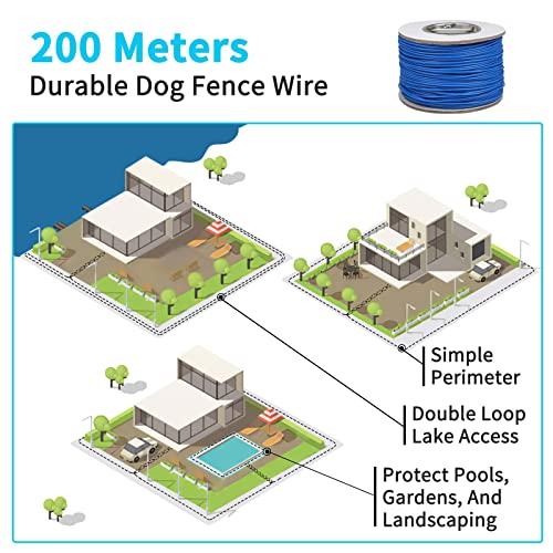 Electric Fence for Dogs,2024 Underground Dog Fence Containment System In Ground Electric Dog Fence for 2 Dogs,Rechargeable Waterproof Collar with Tone/Static Shock Correction Covers up to 3/4 Acre - Thumbnail 4