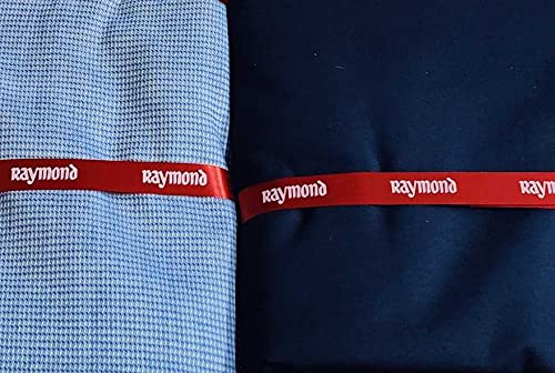 Image of Raymond Fabrics Pant Shirt Fabric Combo Box ( Blue Pant-Shirt, Unstitched , Free Size), Solid