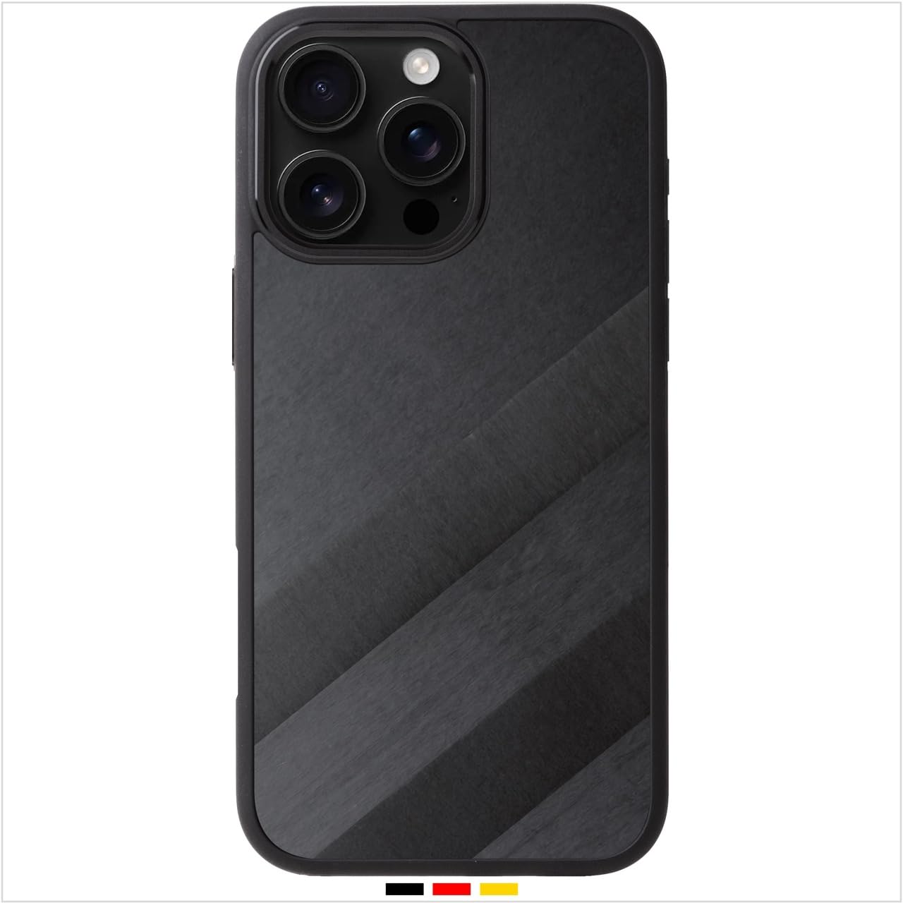 FILONO Carbon Hülle für iPhone 15 Pro Max | dünn | Made in Germany | mit Kamera-Schutz, Magnet-fixierbar | Hybrid Case
