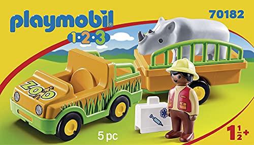 Playmobil 70182 Vétérinaire Avec Véhicule Et Rhinocéros - vue 4
