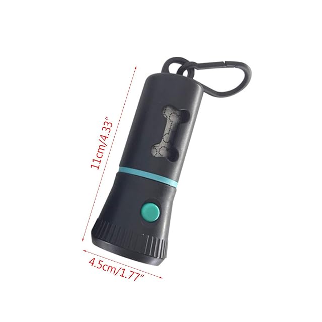 Foto 5 de 8 de BWANGIAO Dispensador de Bolsas para Caca de Perro con Linterna LED Caja de Basura para Limpieza de Carrie