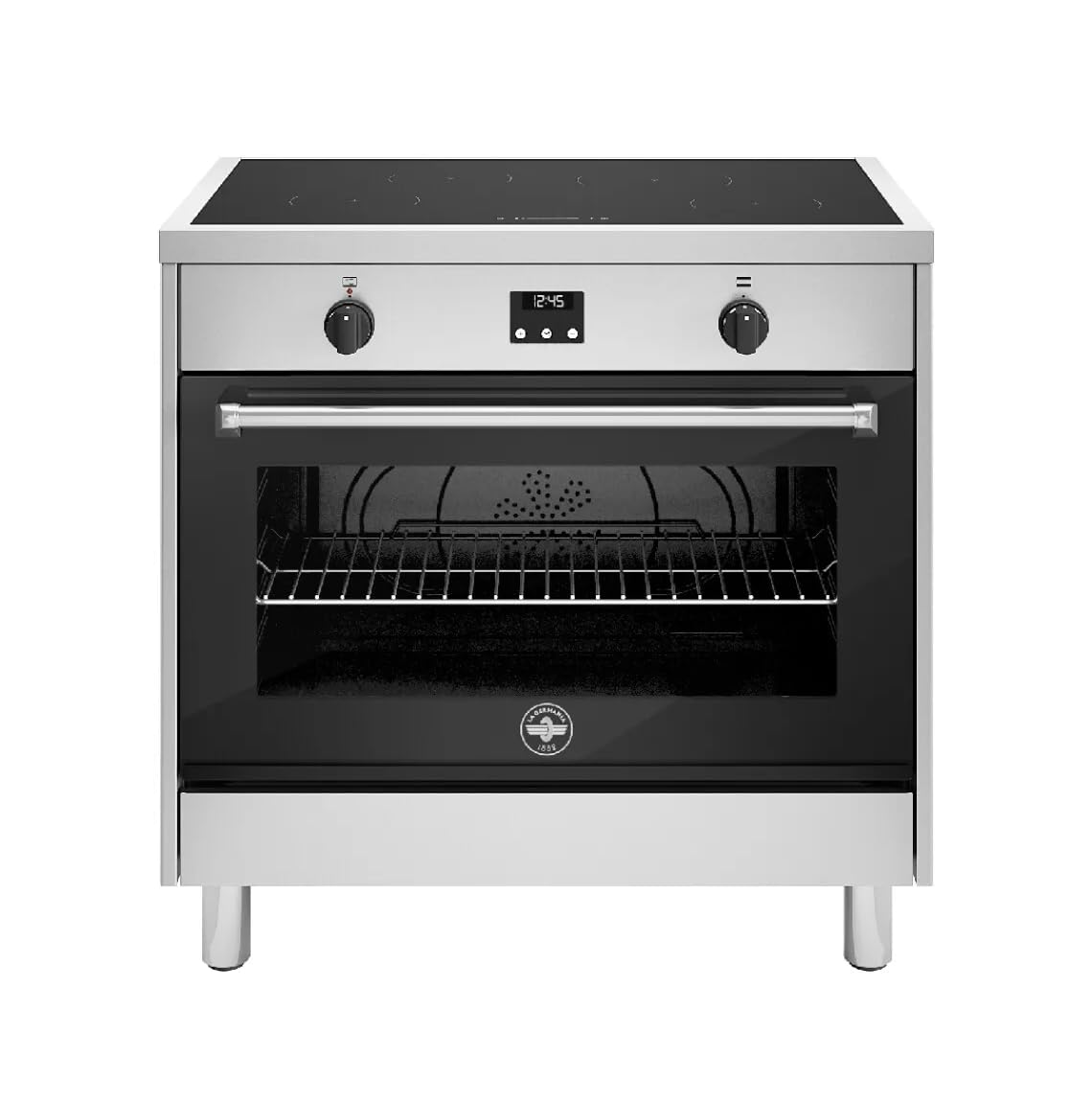 AMN964IEXE - Cucina induzione con forno elettrico, 90x60 cm, Inox